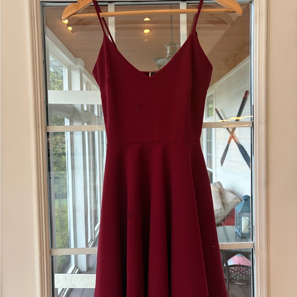 Windsor Wine Strapless Fit & Flare Dress